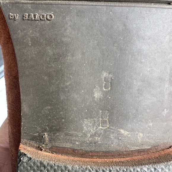 Joan & David Brown Suede Flats with Bow - Picture 8 of 8